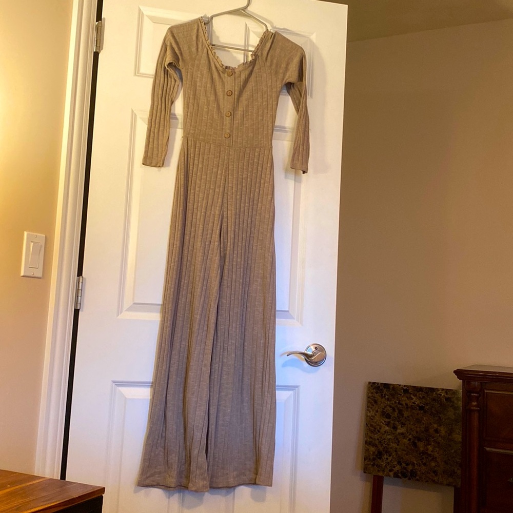 Beige Jumpsuit